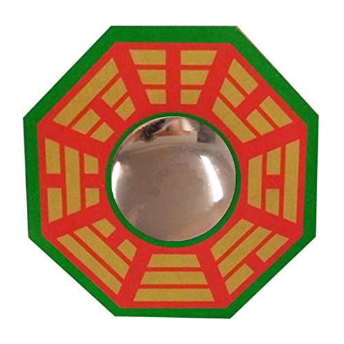Vastu Bagua Pakua Convex Mirror for Positive (Chi) Energy Main Door Home Decor Small